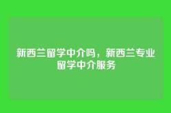 新西兰留学中介吗，新西兰专业留学中介服务