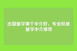 出国留学哪个中介好，专业权威留学中介推荐