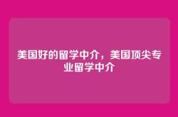美国好的留学中介，美国顶尖专业留学中介