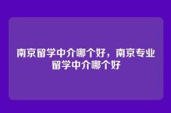 南京留学中介哪个好，南京专业留学中介哪个好