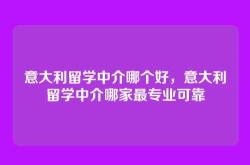 意大利留学中介哪个好，意大利留学中介哪家最专业可靠