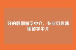 好的韩国留学中介，专业可靠韩国留学中介