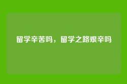 留学辛苦吗，留学之路艰辛吗