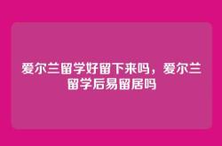 爱尔兰留学好留下来吗，爱尔兰留学后易留居吗