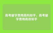 高考留学费用高吗知乎，高考留学费用高昂知乎