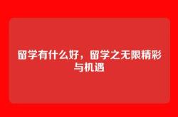 留学有什么好，留学之无限精彩与机遇