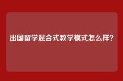 出国留学混合式教学模式怎么样？