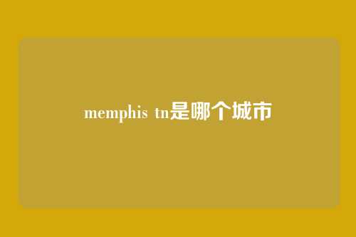 memphis tn是哪个城市
