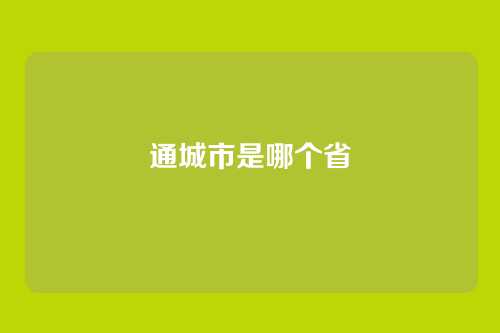 通城市是哪个省