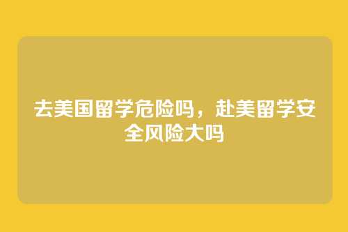 去美国留学危险吗，赴美留学安全风险大吗